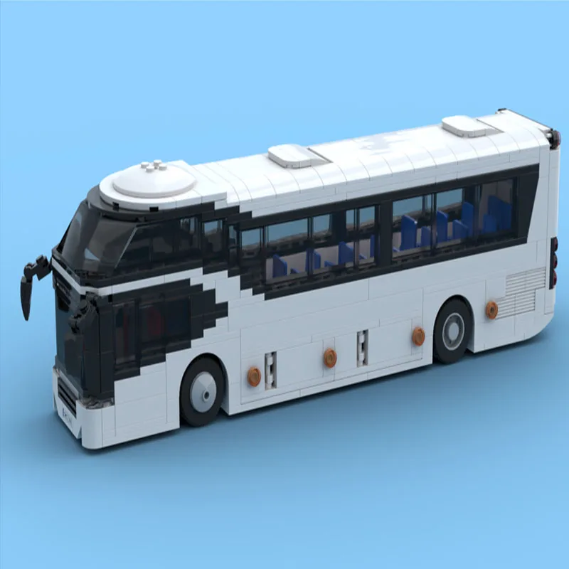 MOC-74640 840 قطعة مكعبات بناء الجسيمات الصغيرة للمركبات والحافلات والمركبات السياحية - ألعاب النماذج والهدايا والحلي (في