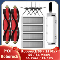 Compatible For Xiaomi Mi Robot Vacuum Cleaner 1S / SDJQR01RR SDJQR02RR SDJQR03RR / Roborock E2 E3 E4 E5 S4 S5 Brush Filter Part