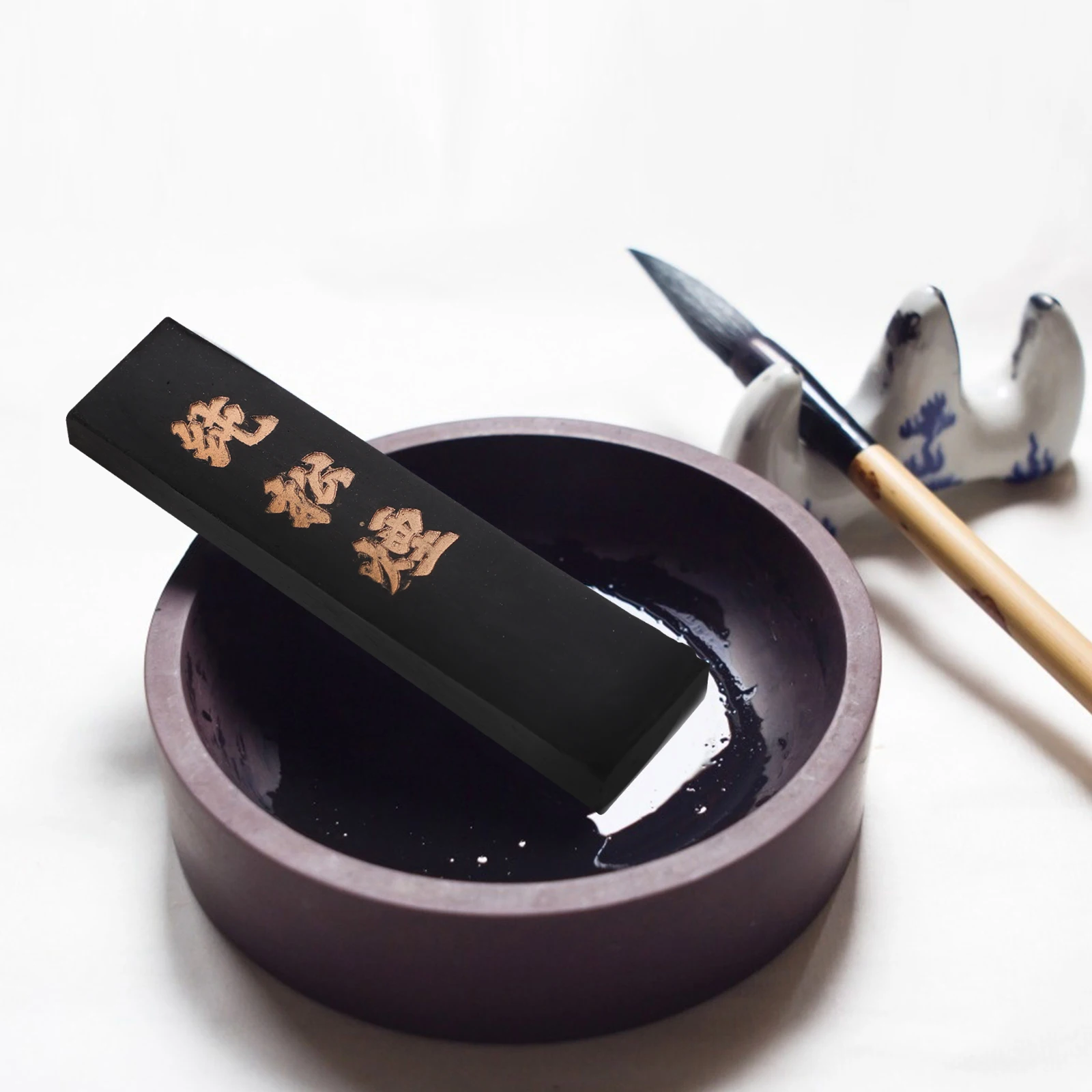 

Calligraphy Ink Stick One Pine Smoke Traditional Black Grinding Practical Writing Painting Tool iental Art Supply Chinese