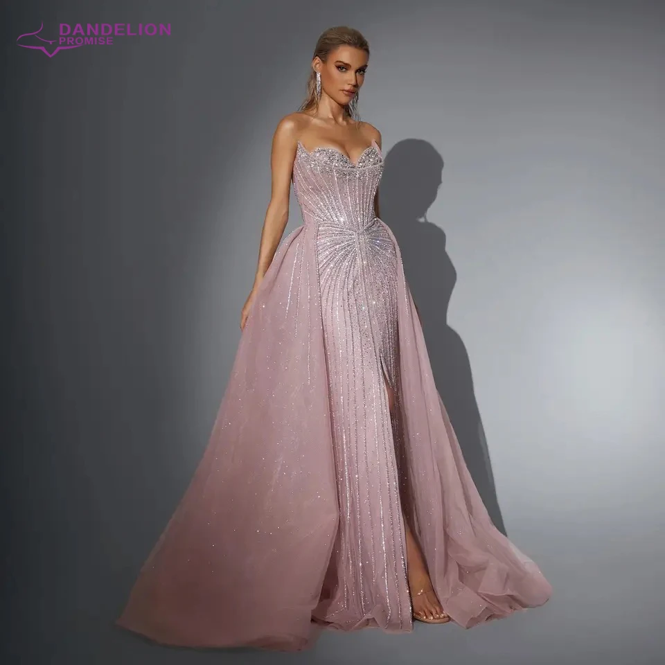 Luxury Beads Mermaid Evening Dress with Detachable Skirt 2025 Sweetheart for Women Formal Prom Wedding Party Gown Customized