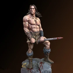 Resin soldier 1/16 120mm   ancient  fantasy WARRIOR STAND soldier  Model Unassambled Unpainted  Figure Building Kit