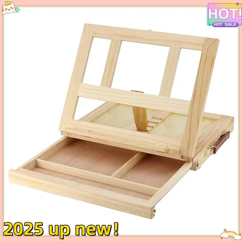 

1 Pieces Portable 4 Adjustable Gears Drawer Style Beech Tabletop Easel For Beginners & Adults