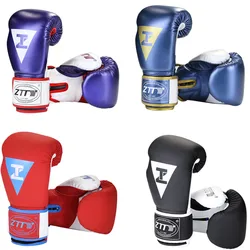 10/12/14oz Professional Boxing Gloves High Quality PU Thickened MMA Sanda Muay Thai Training Glove Boxing Training Accessories