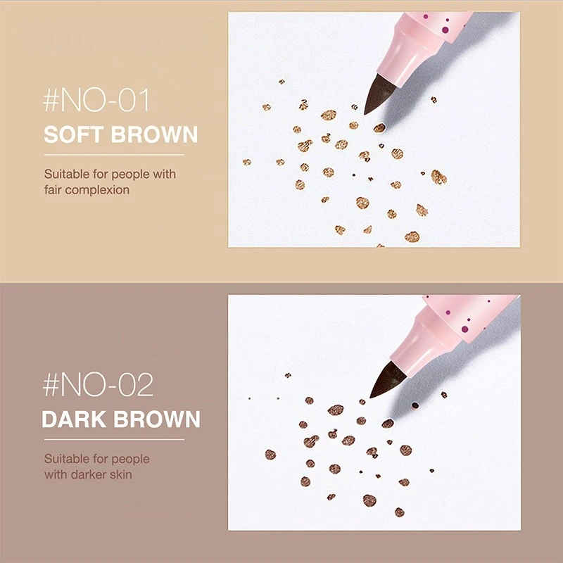 내추럴 프렉클 펜 리얼리스틱 스팟 메이크업 방수 포뮬러 빠른 건조 오래 지속되는 번짐 방지 데일리 노 메이크업 메이크업 룩