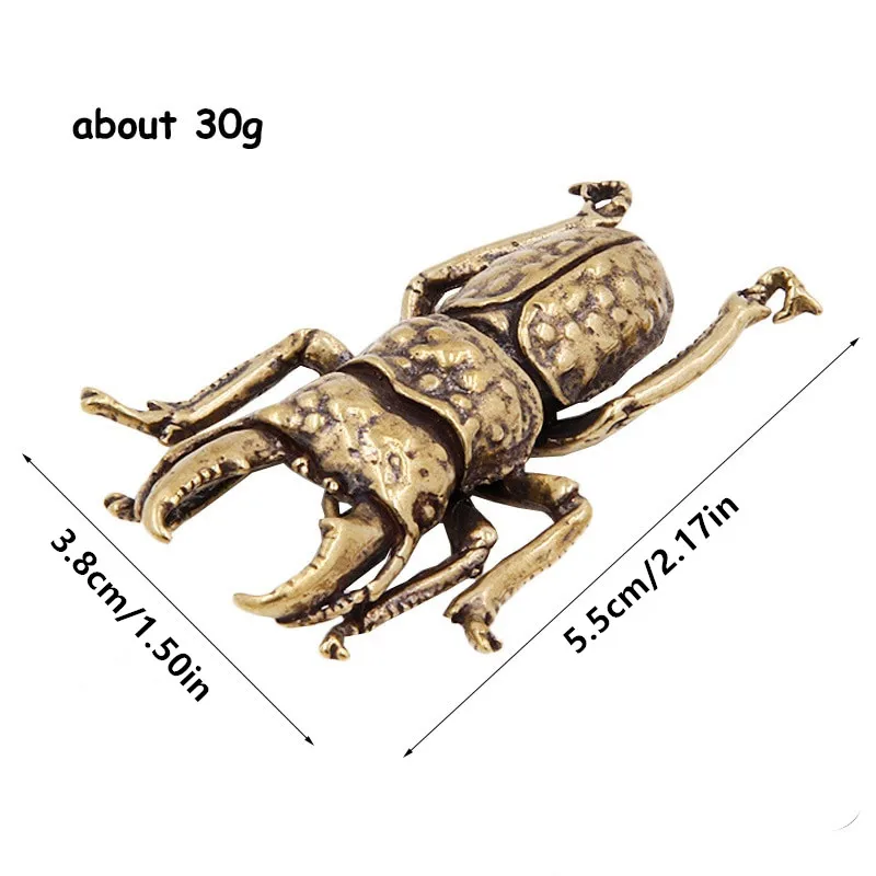 تماثيل مصغرة من الخنافس البرونزية العتيقة ، ديكورات سطح المكتب ، النحاس النقي ، زخرفة شاي الحيوانات الأليفة للحشرات ، ملحقات ديكور المنزل ، 5 أنماط