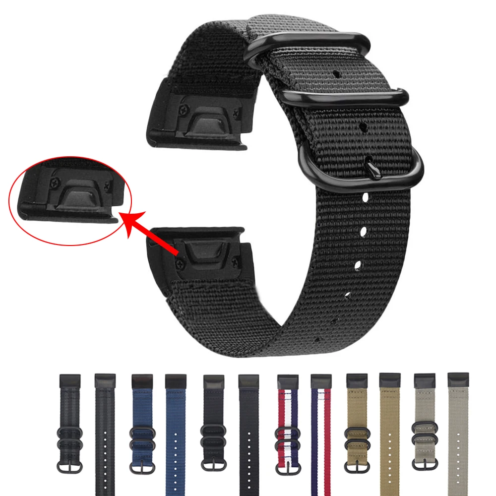 cinturino-in-nylon-da-26-mm-per-garmin-fenix-5x-plus-6x-pro-3-hr-tactix-delta-bracciale-quick-fit-per-accessori-garmin-enduro-descent-mk1