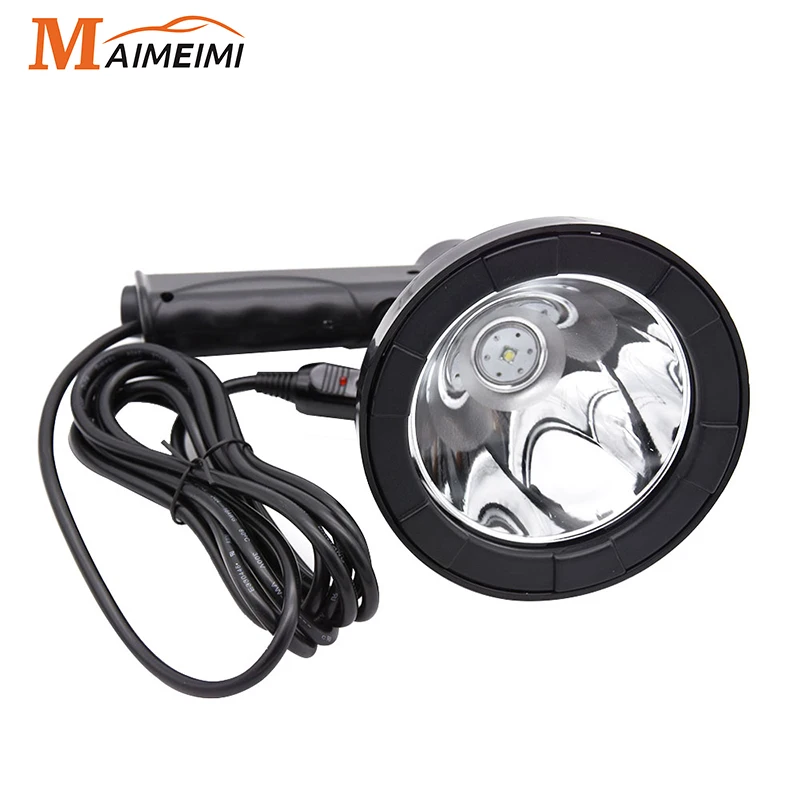 مصباح يدوي محمول عالي الطاقة ، 4 بوصة ، 25 واط ، كشاف ، التخييم ، صيد الأسماك ، الصيد ، الأضواء ، ماء ، العمل