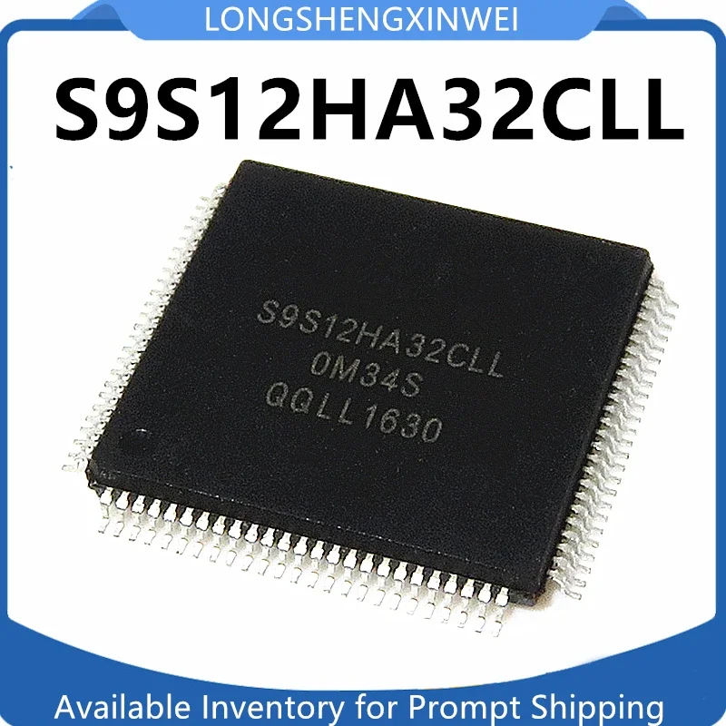 1PCS NEW S9S12HA32CLL S9S12HA32 QFP100 Package 0M34S Instrument IC Chip Automotive Computer Processor