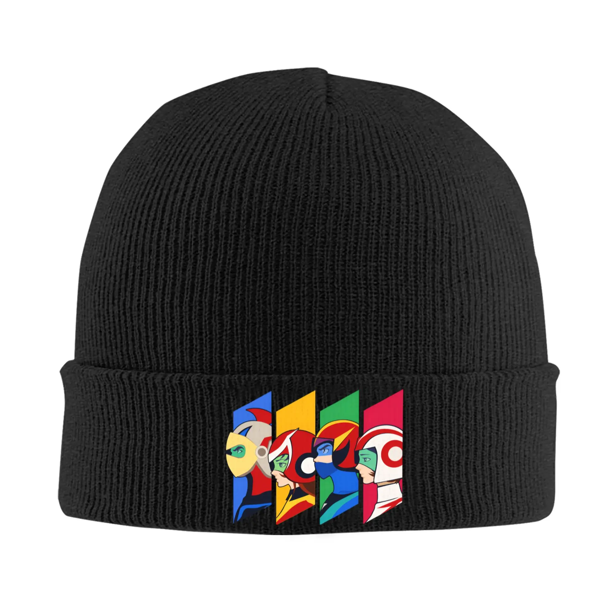 Custom Mazinger Z Manga Skullies Beanies Caps Hip Hop Winter Warm Knitted Hats Unisex Adult Robot Grendizer Goldorak Bonnet Hat