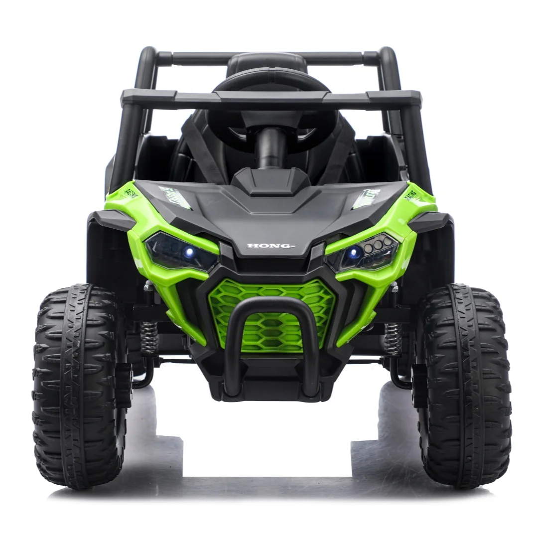 รถยนต์เด็กนั่งขับ 12V พร้อมรีโมทคอนโทรล รถของเล่นไฟฟ้า UTV สำหรับเด็กชายและเด็กหญิง อายุ 3-6 ปี - รถออฟโรดสมจริง ﻿ ﻿