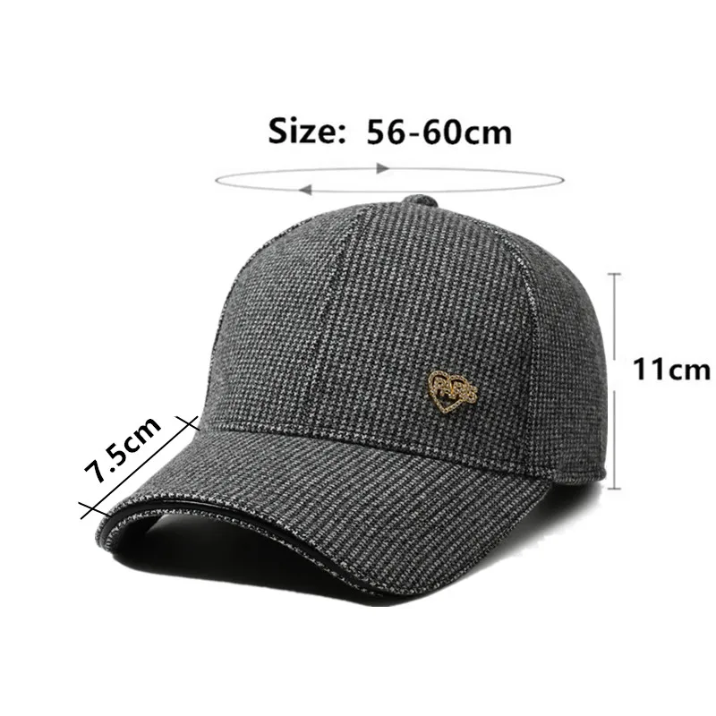 Autumn New Plaid Baseball Caps Men's Cap Camping Versatile Hip Hop Party Hats Retro Trend Women's Hat Casquette gorras кепка 모자