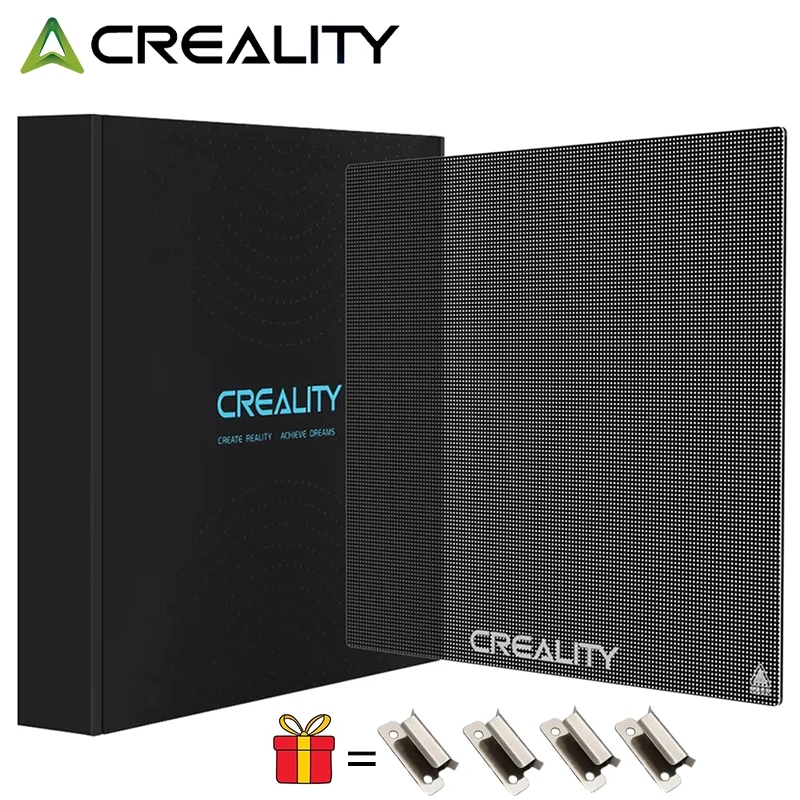 Plataforma de impresora 3D con cama de cristal Ender 3 oficial Creality, 235x235MM para Ender-3 V2/Ender-3 Pro/CR20/Ender-5/Ender-5 Pro