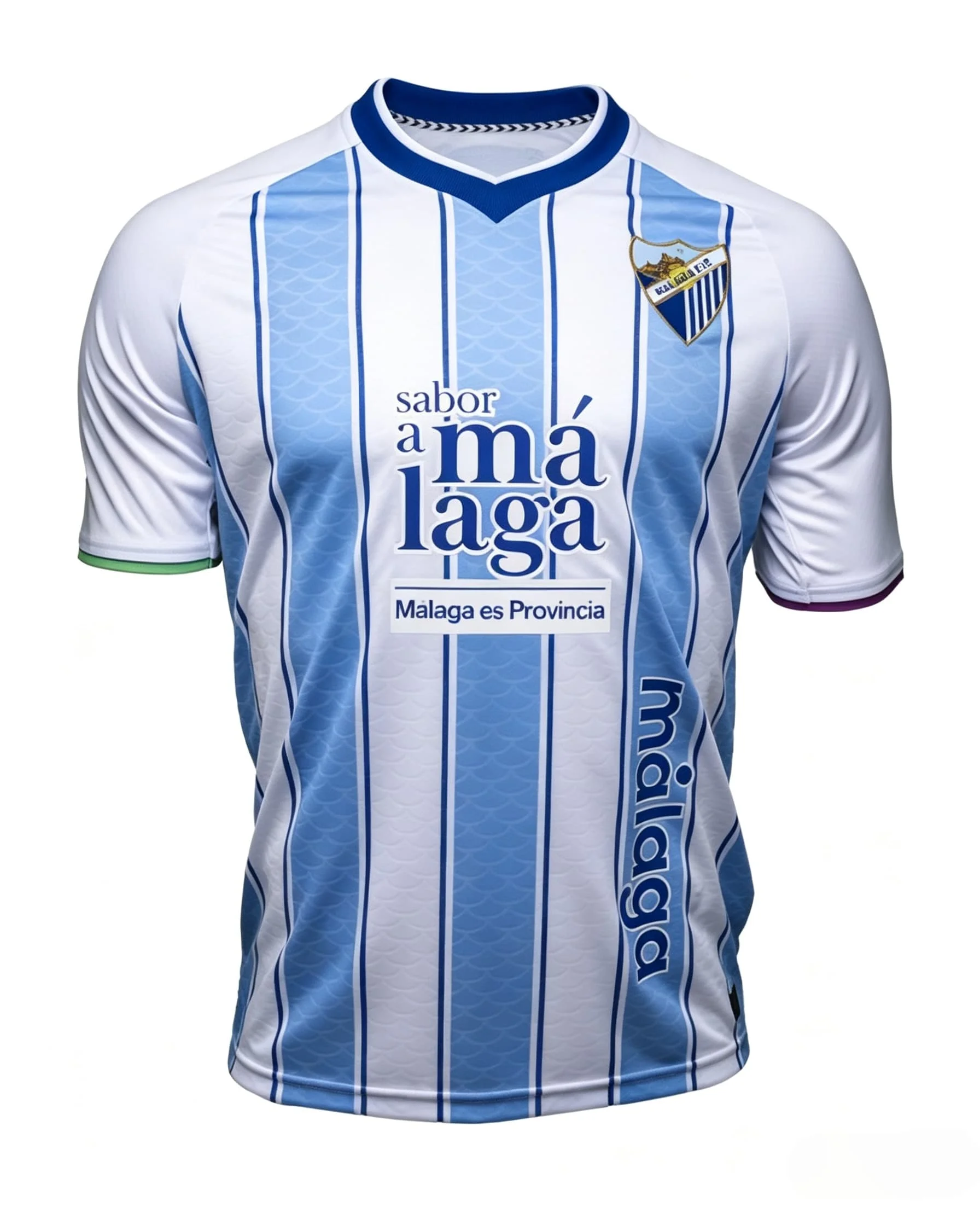 Neue Saison Malaga 3D-Gedrucktes Fußballtrikot Herren Atmungsaktives Schnelltrocknendes Kurzarm-T-Shirt Familien-Partnerlook – Detail 5