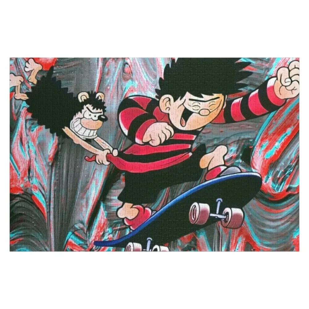 Dennis and gnasher Jigsaw Puzzle Scale Motors Wooden Name Puzzle