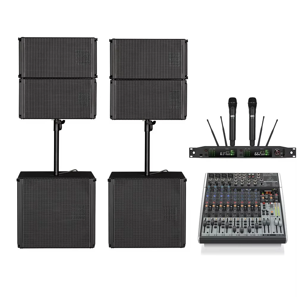 Wholesale Portable Active Linear Array Sound Set DJ Disc Outdoor Performance Professional Sound System Equipment Complete Set