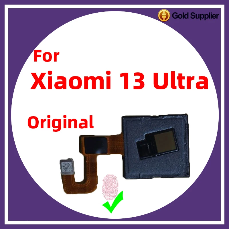 Original For Xiaomi 13 Ultra under display Fingerprint Sensor Scanner Touch ID Connect home button Flex Cable