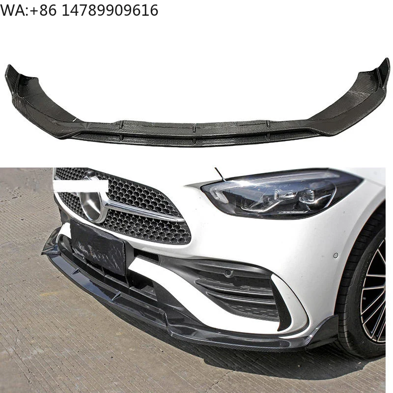 W206 High Quality Carbon Fiber BB Style Front Lip Front Bumper Lip Splitter for   W206 C Class