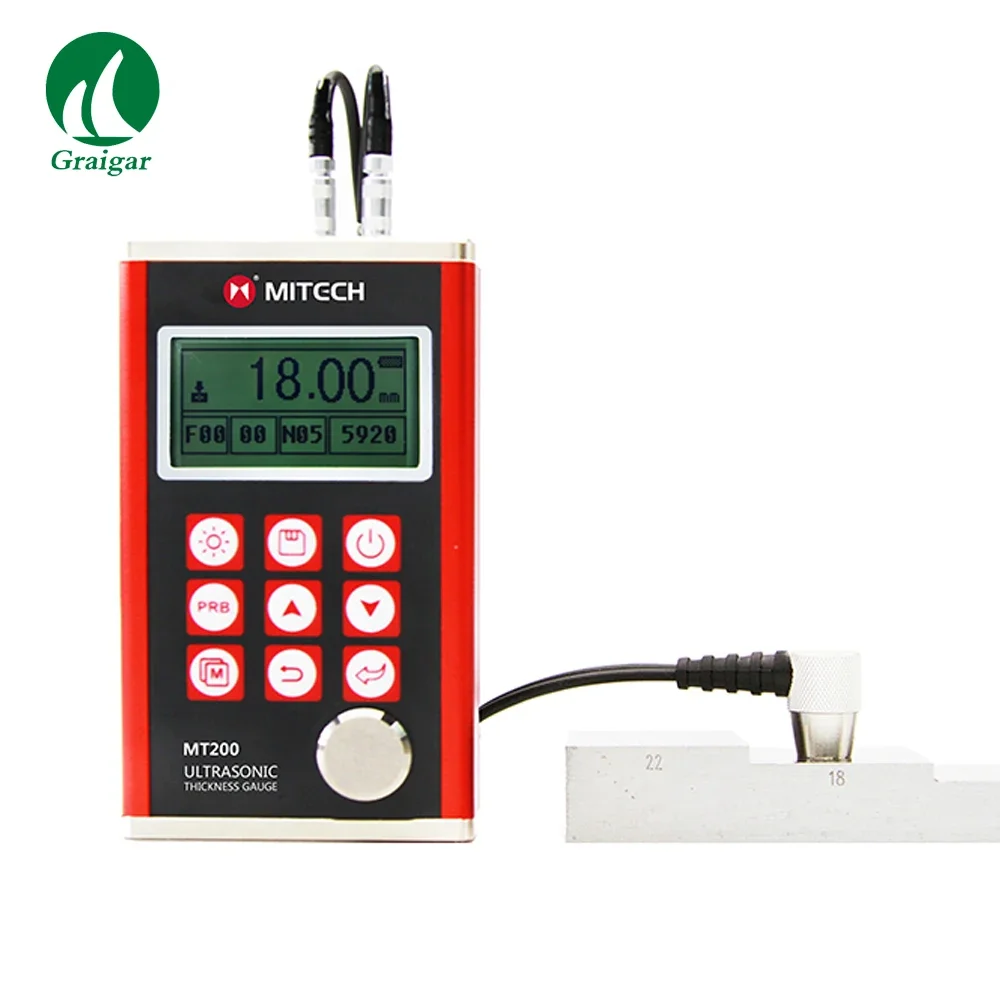 MT200 Digital Ultrasonic Thickness Gauges with 5MHz 10mm Probe