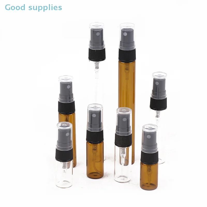 10 pièces 2/3/5/10ml Mini bouteille rechargeable Portable verre vaporisateur bouteille de parfum atomiseur cosmétiques conteneur bouteilles de parfum