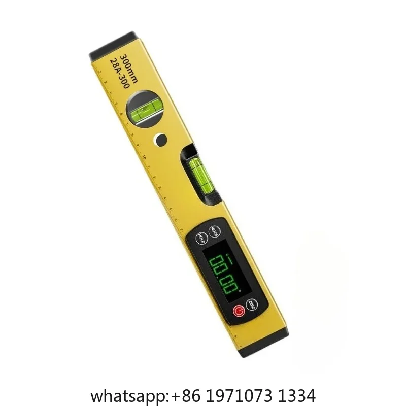 Digital Display High Precision Spirit Level Professional Construction Site Spirit Level Strong Magnet Aluminum  Hand Tools