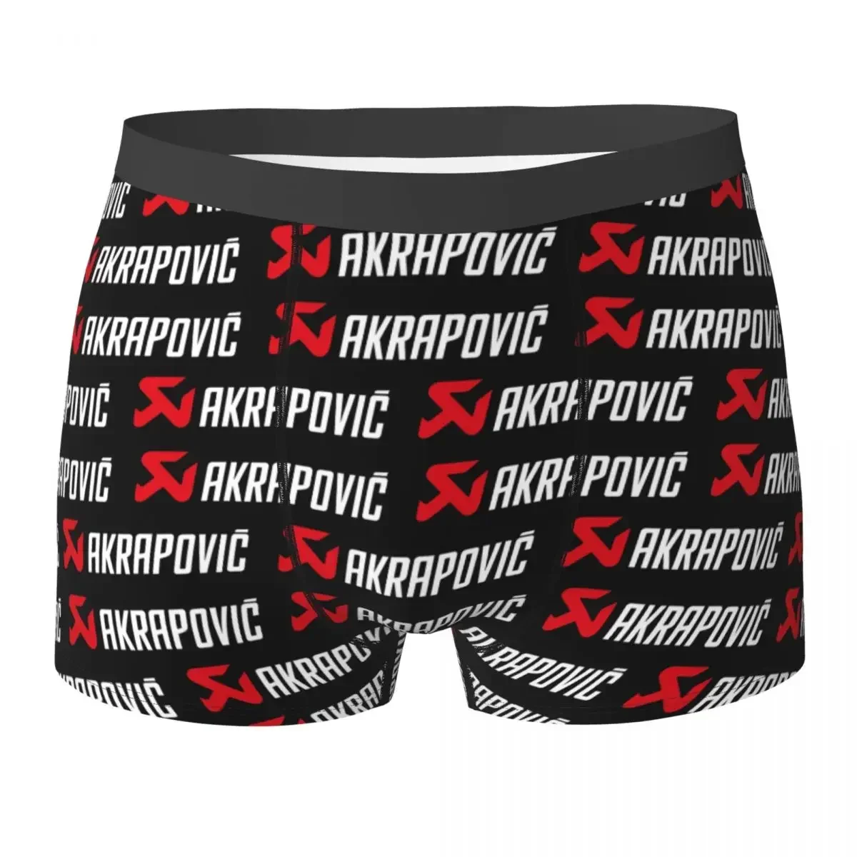 Boxer Underpants Shorts Akrapovics Logo AKS Motorcycle Exhaust (4) Panties Men Soft Underwear for Homme Man Boyfriend Gift