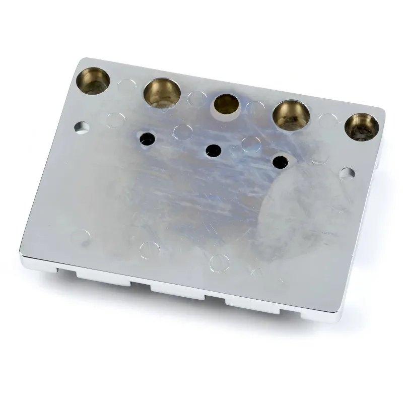 Fanta HiMass Bass Bridge - 4-String Professional Draw Plate Assembly for Bass Instrument Modification