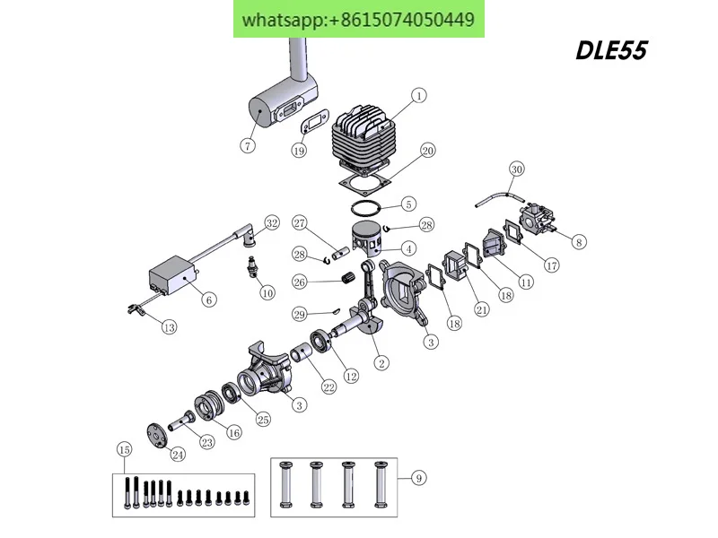 DLE55/111/222 piston