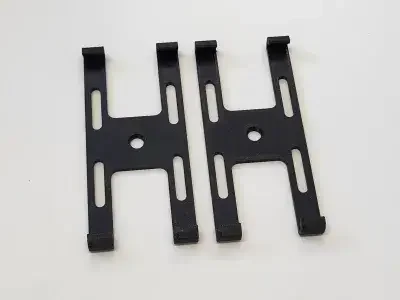 Car License Plate Frames (EU) Weather-Proof Frameless License Plate Frame Car Tag Frame For Front/Rear Car Tags Exterior Parts