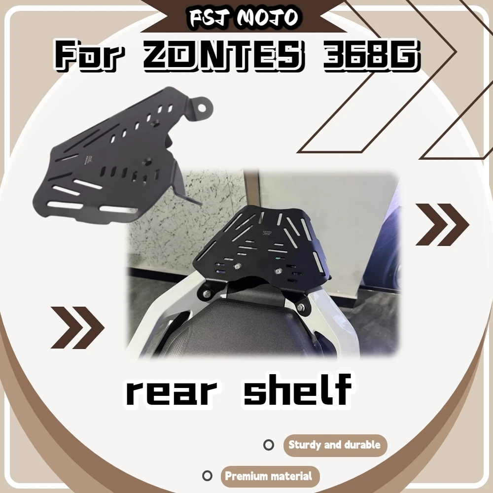 For ZONTES 368G All In One Tail Box Rack Thick Stainless Steel Base High Load Bearing Storage Support Riding Parts