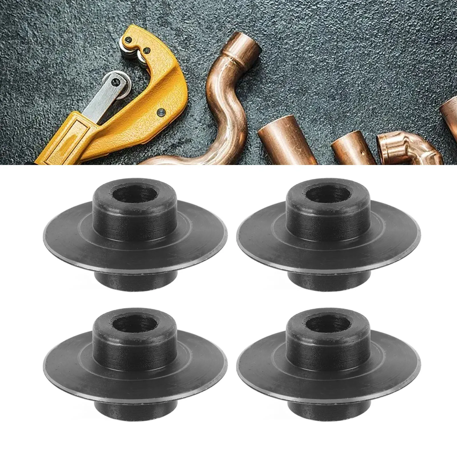 4 Pcs Tubing Cutter Replacement Wheel 38x19x9mm Manganese Steel Pipe Cutter Spare Blade for Copper Brass Aluminum