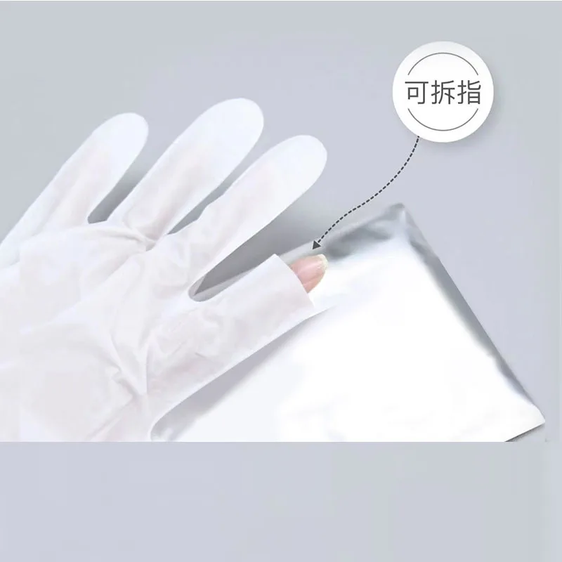 Nail mask set for beauty nail salons specifically designed to moisturize hydrate expose severed fingers prevent UV rays