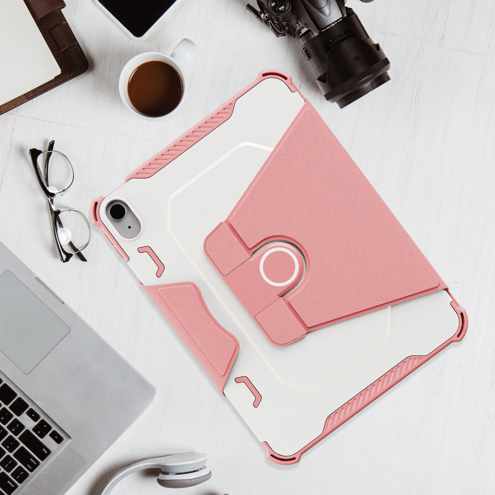 360 Degree Rotation For Armor Leather Tablet Cover For ipad air 11 m3 case 2025 ipad a16 case For 10/11th Gen 10.9 7 8 9 mini 7