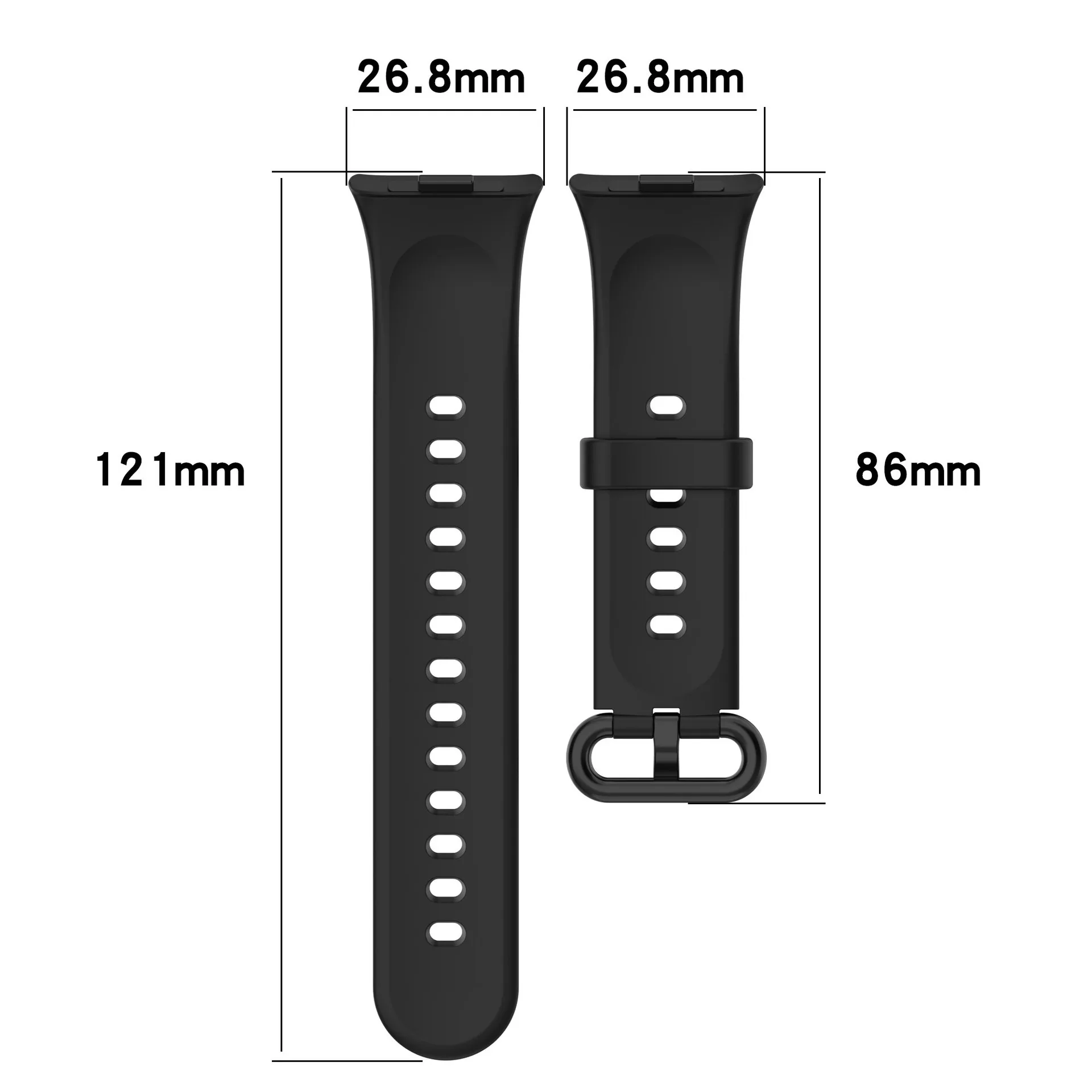 30 Stück Smartwatch-Armband für Xiaomi Band 8 Pro / Redmi Watch 4 Silikon-Armband Uhrenarmband Zubehör – Detail 3