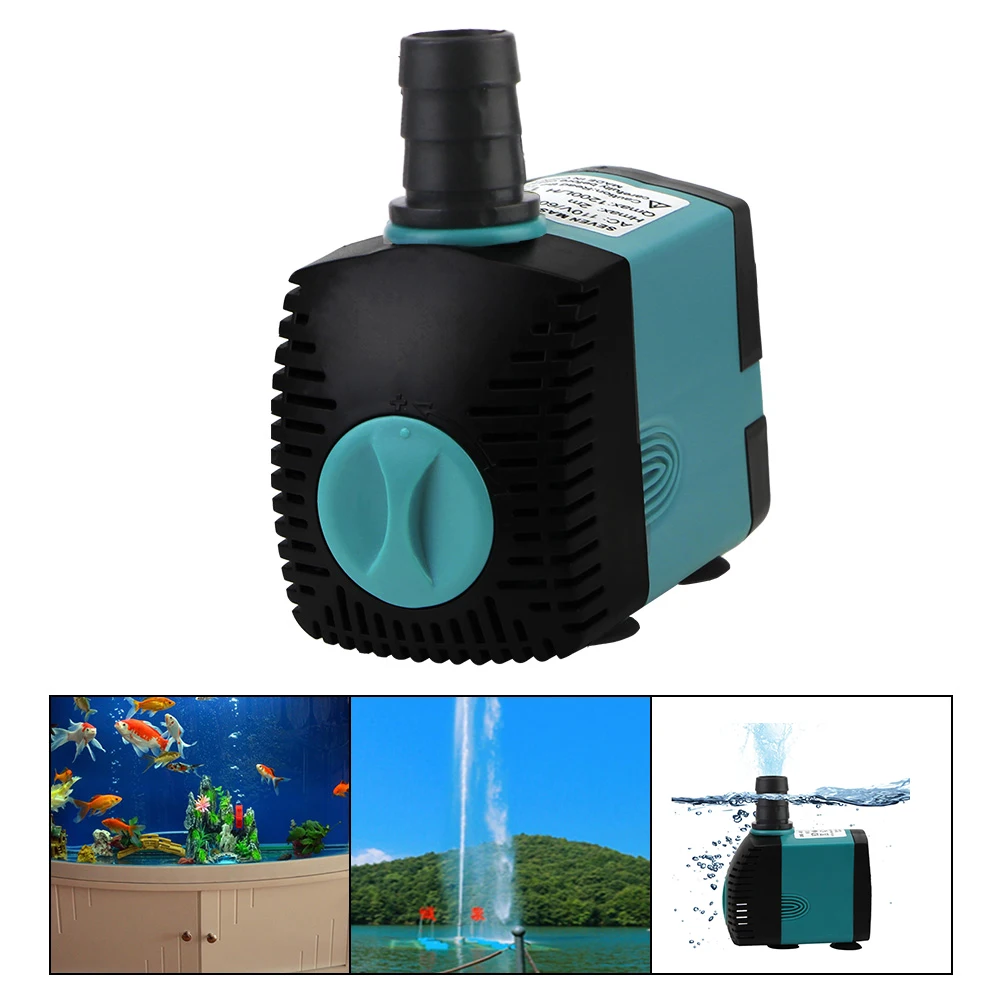 Ultra-Quiet Filter Fish Pond 3/10/25W Submersible Water Pump EU/US Plug with Suction Cups Aquarium Pump Fish Tank Fountain