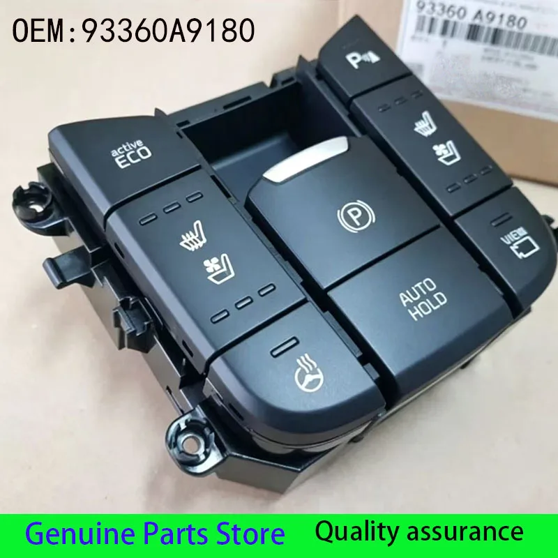 93360A9180 Original Genuine Hand Brake Button Seat Heating Switch Suitable for Kia Carnival Sedona OEM 93360-A9180