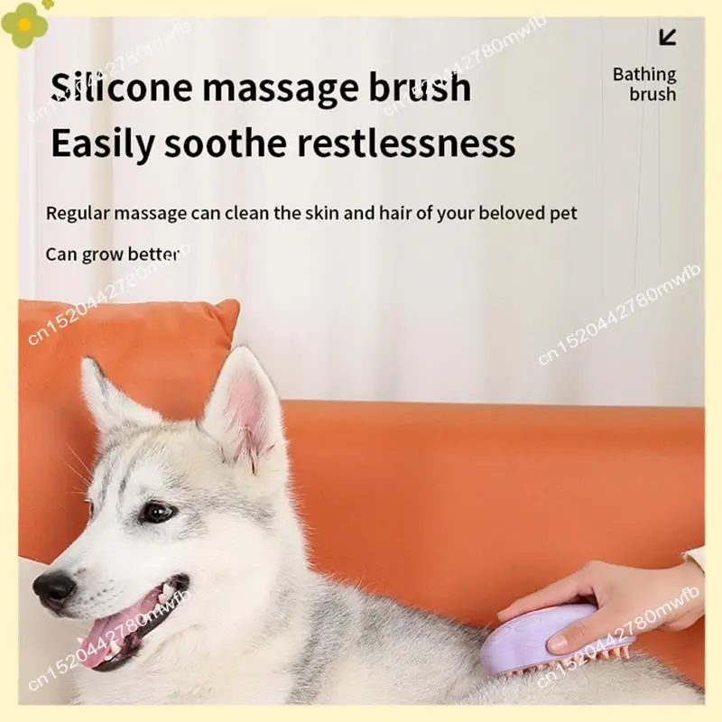 LDHL Pet Cleaning Brush Spray Massage Combing One Click To Remove The Fur, Bathing Hair Removal, Cats And Dog Pet Supplies Durab