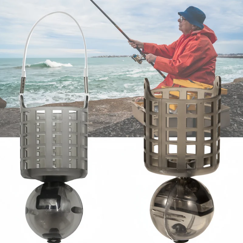 

2/4/6Pcs Carp Fishing Feeder Bait Thrower Food Holder Cage with Weight Fishing Feeder Thrower Lure Bait Cage Tackle Accessories