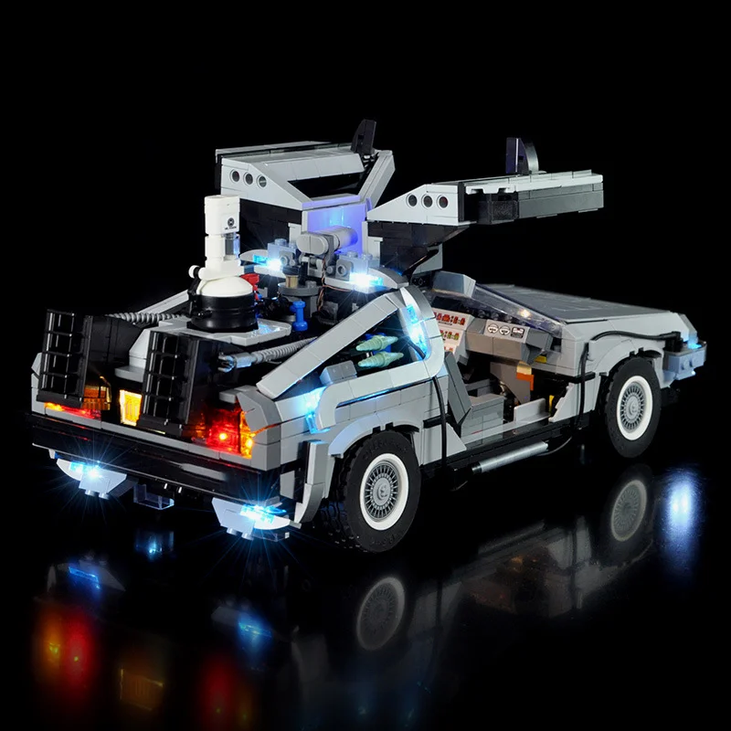 Kit de iluminación LED compatible con Lego 10300 Regreso al futuro Modelo de coche de carreras Time Machine (NO incluye los ladrillos modelo)