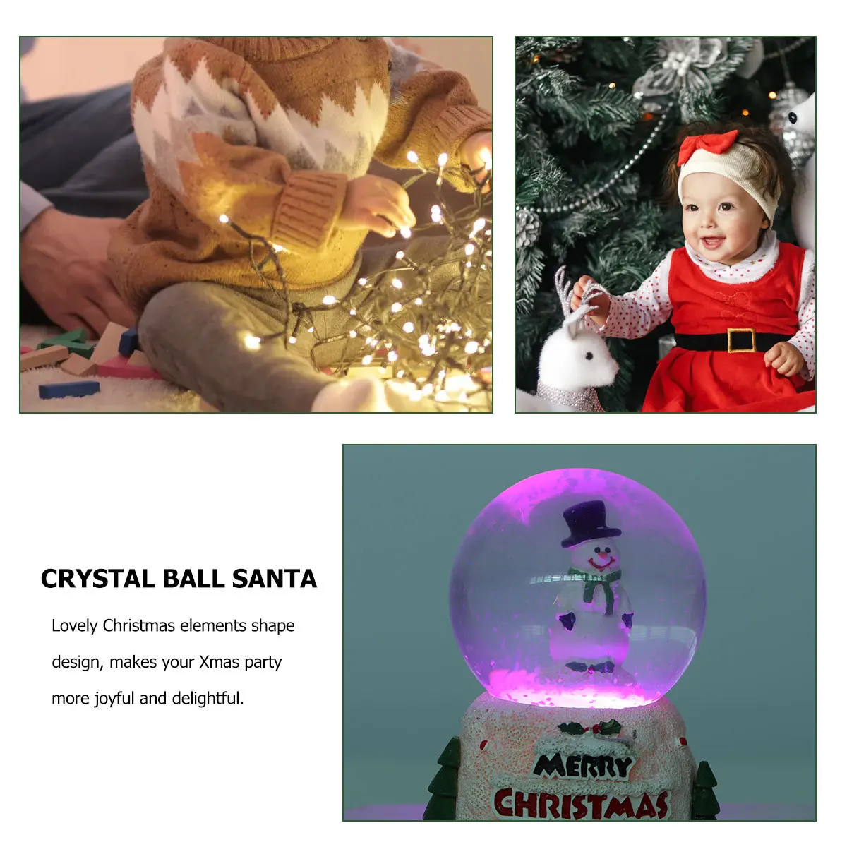 

Globes Decoration Christmas Party Tabletop Ornament Exquisite Xmas Decorations