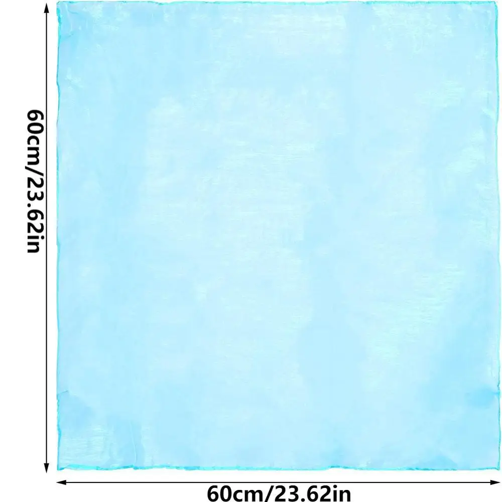 10pcs/12pcs New Style Square Juggling Silk Dance Scarves Magic Tricks Performance Props Accessories Movement Scarves