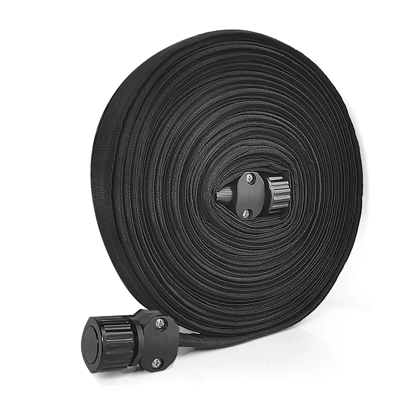 

Flat Soaker Hose 50Ft, Heavy Duty Double Layer Design, Drip Irrigation Hose Saves 80% Water, Leak Proof Sprinkler Hose