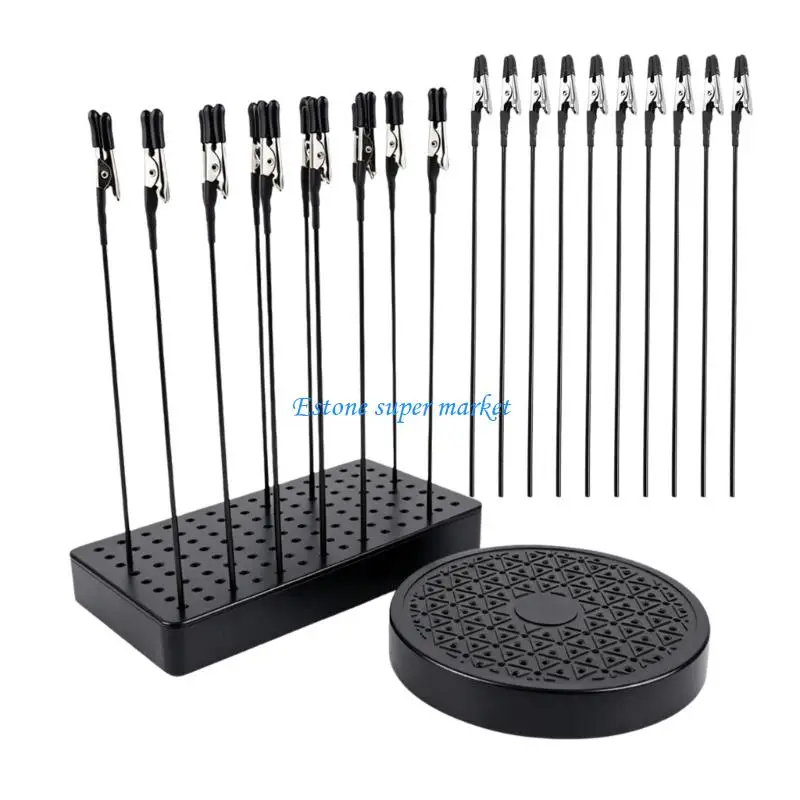 090B Efficient Model Coloring Turntable Display Holder with Clamp for Model Painting