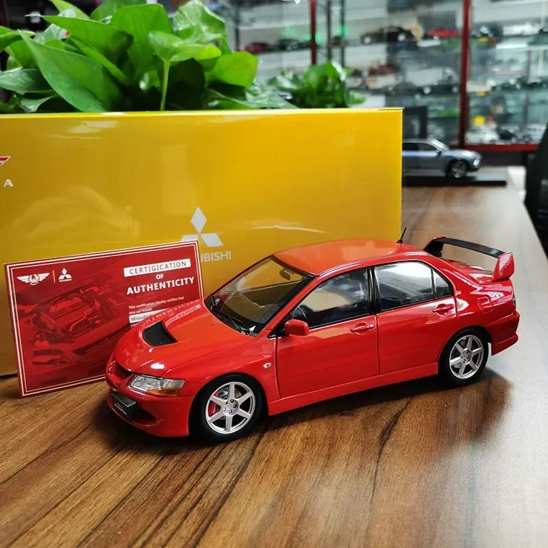 1/18 Super A For Mitsubishi Lancer EVO 8 Diecast Car Model Kids boys girls Gifts Collection Ornament Display Red Metal,Plastic