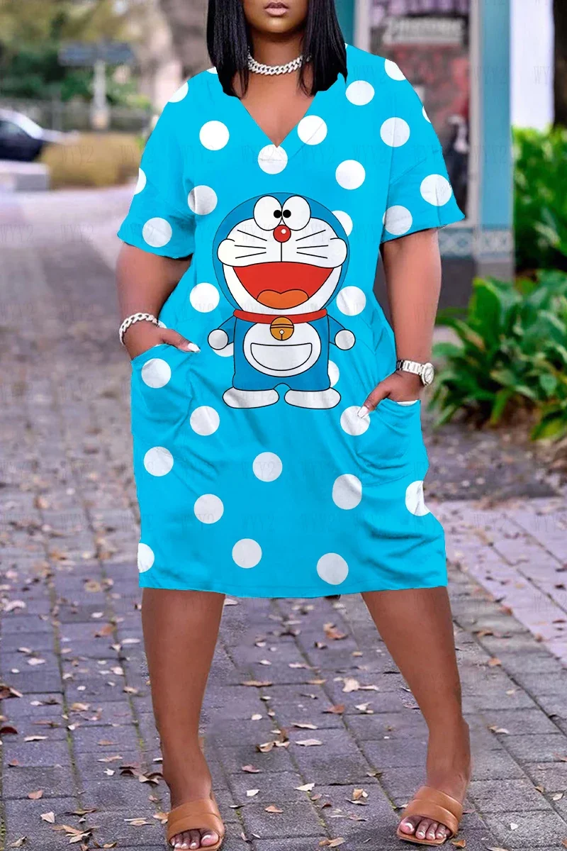 Loose Formal Dresses for Women Party Wedding Evening V-neck Prom Clothes Pocket Bridesmaid Dress Woman Comfort 2000s Clothes Y2k