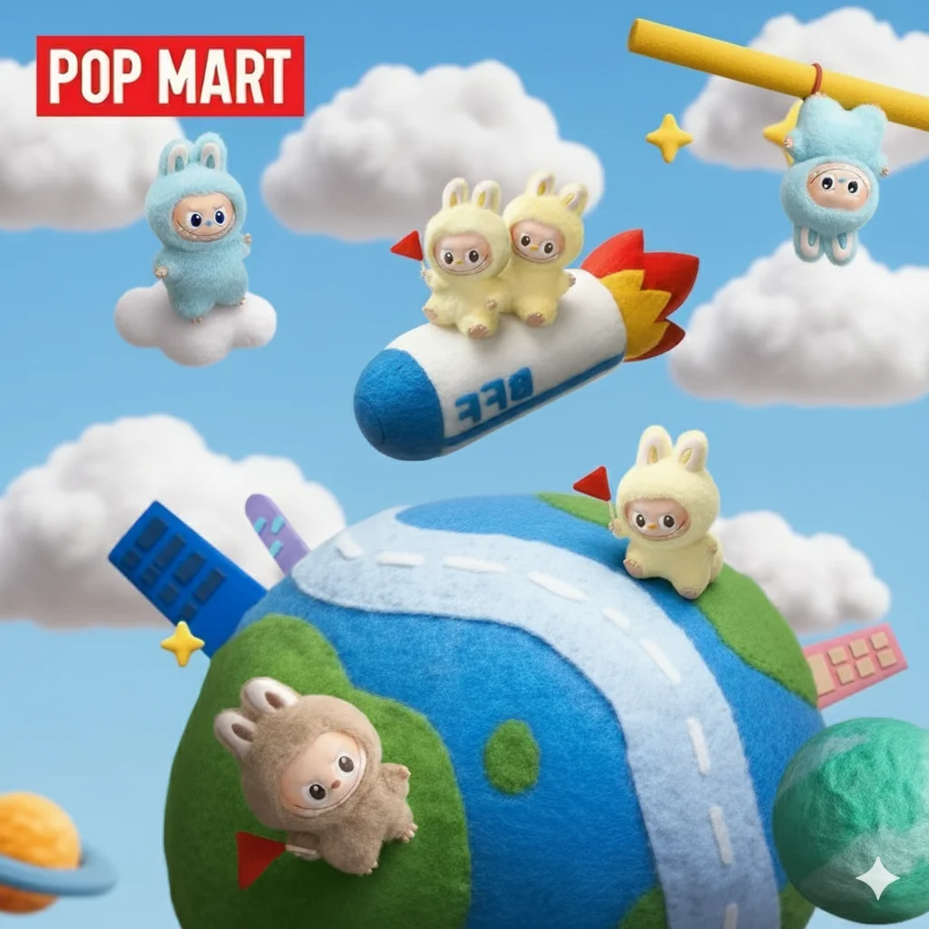 

Labubu doll - 100% genuine plush doll, It's the perfect gift for children, family and friends.