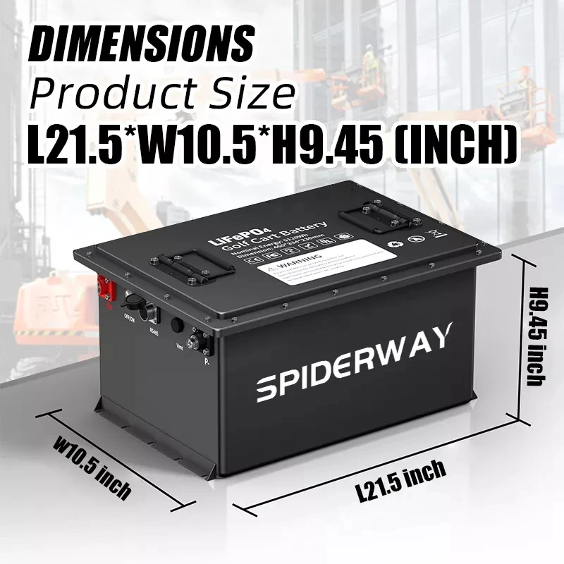 بطارية ليثيوم LiFePO4 لعربة الجولف 36 فولت 105 أمبير في الساعة مع شاحن لسيارة EZGO Club Yamaha #2