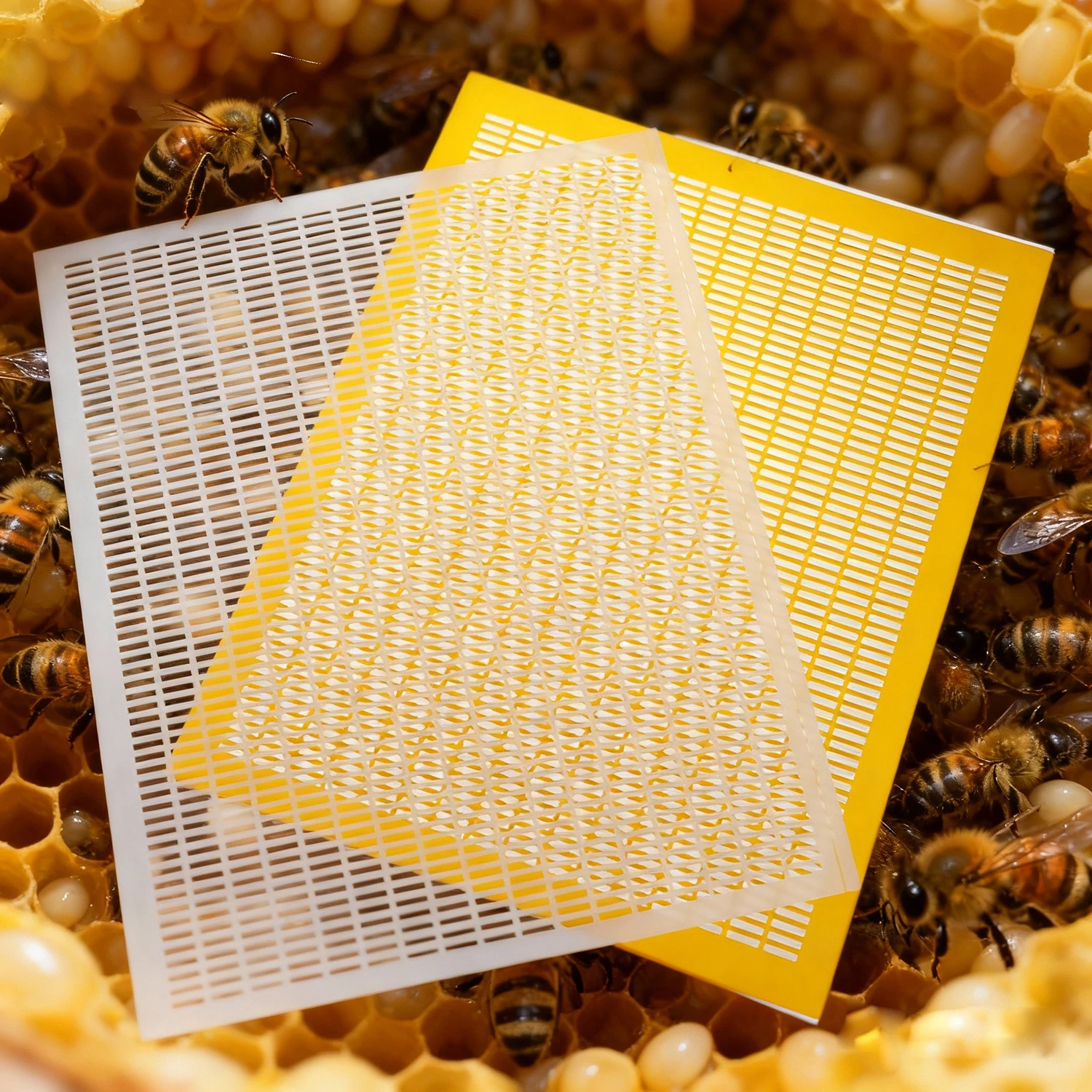 5Pcs 41*51cm Queen Bee Excluder Trapping Net Separate Queen Bee from Honey Super Queen Anti-Escape Frame Beekeeping Supplies