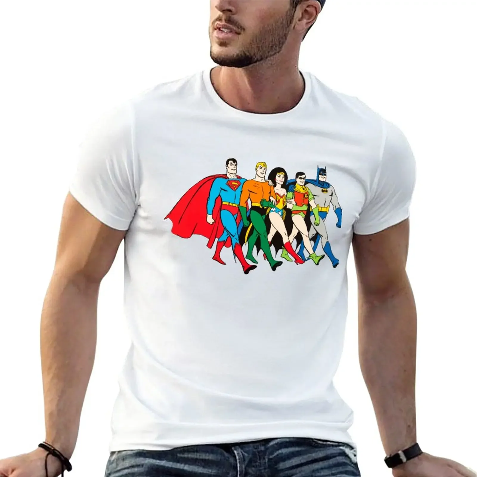 

Super Friends T-Shirt new edition anime mens cotton t shirts