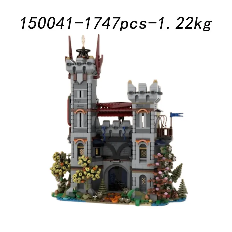 Spot MOC-138457 1955 elementów 150041 Zamek DIY małe klocki konstrukcyjne zabawka edukacyjna model zestaw upominkowy ozdoby