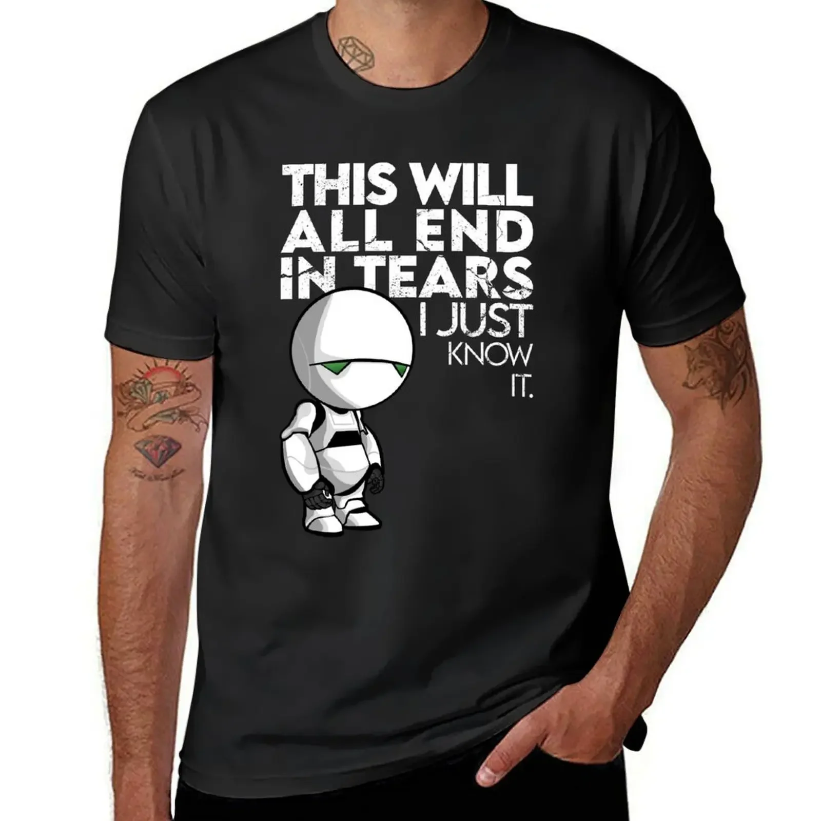 

This Will All End In Tears I Just Know It T-Shirt luxury clothing labubu oversized graphic tee sublime funny t shirts for men